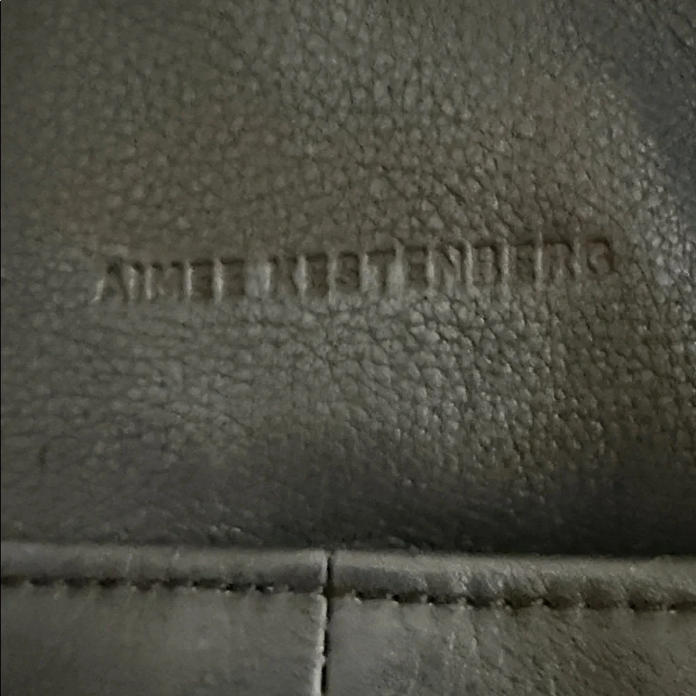 Aimee Kestenberg Black Pebbled Leather Backpack with Silver Hardware